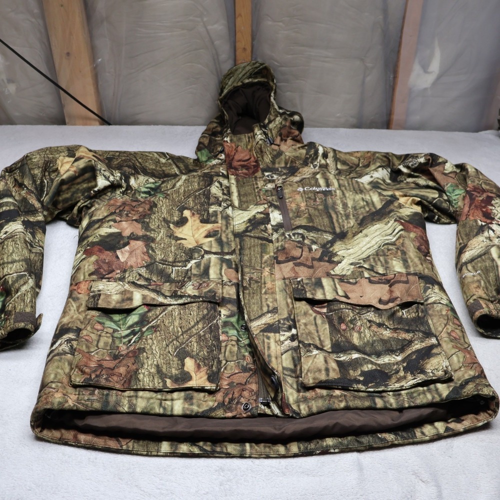 Columbia Jacket Men XXL Break Up Infinity Camo OmniHeat Insulated Winter Hunting
